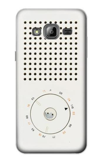 S1857 Retro Transistor Radio Case For Samsung Galaxy J3 (2016)