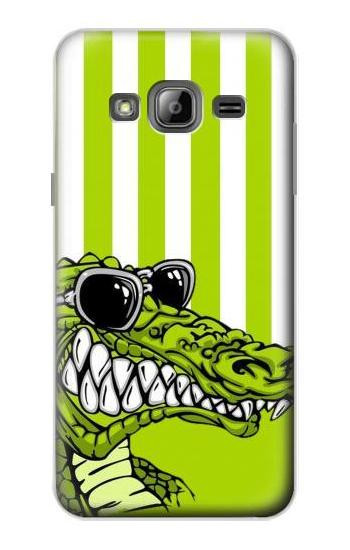 S2323 Funny Green Alligator Crocodile Case For Samsung Galaxy J3 (2016)