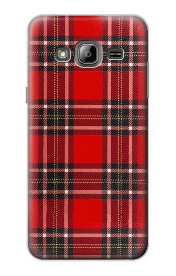 S2374 Tartan Red Pattern Case For Samsung Galaxy J3 (2016)