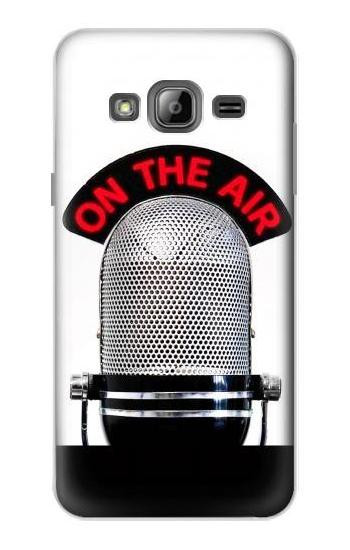 S2381 Vintage Radio Microphone On The Air Case For Samsung Galaxy J3 (2016)