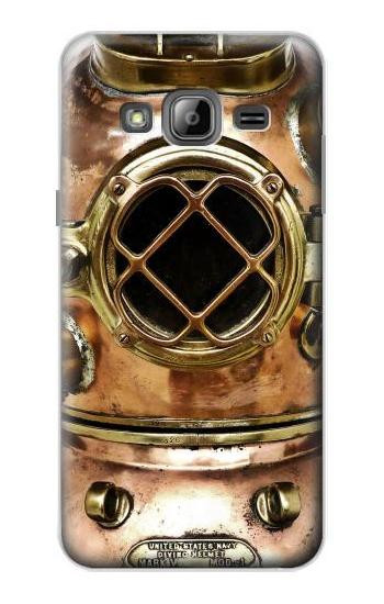 S2412 Vintage Deep Sea Diving Helmet Case For Samsung Galaxy J3 (2016)