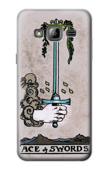 S2482 Tarot Card Ace of Swords Case For Samsung Galaxy J3 (2016)