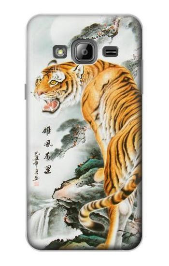S2750 Oriental Chinese Tiger Painting Case For Samsung Galaxy J3 (2016)