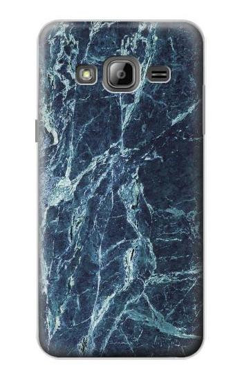 S2799 Light Blue Marble Stone Graphic Printed Case For Samsung Galaxy J3 (2016)