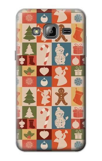 S2854 Cute Xmas Pattern Case For Samsung Galaxy J3 (2016)