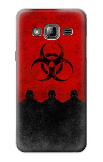 S2917 Biohazards Virus Red Alert Case For Samsung Galaxy J3 (2016)