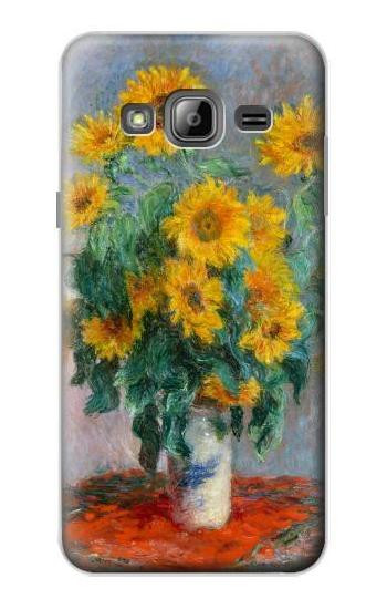S2937 Claude Monet Bouquet of Sunflowers Case For Samsung Galaxy J3 (2016)