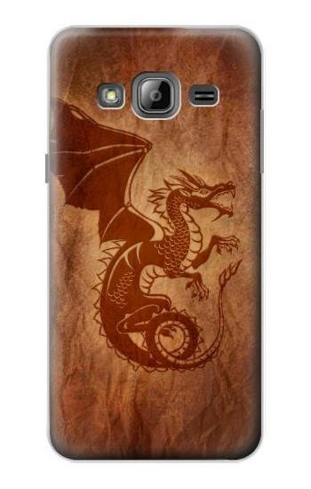 S3086 Red Dragon Tattoo Case For Samsung Galaxy J3 (2016)