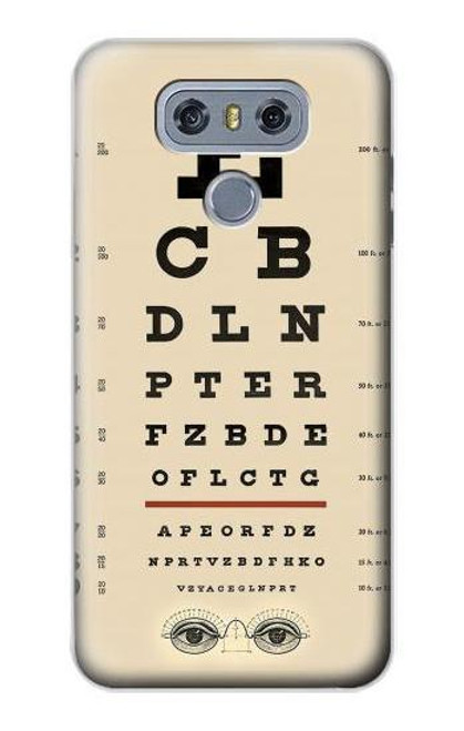 S2502 Eye Exam Chart Decorative Decoupage Poster Case For LG G6