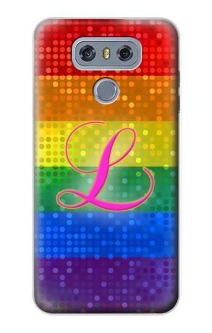 S2900 Rainbow LGBT Lesbian Pride Flag Case For LG G6