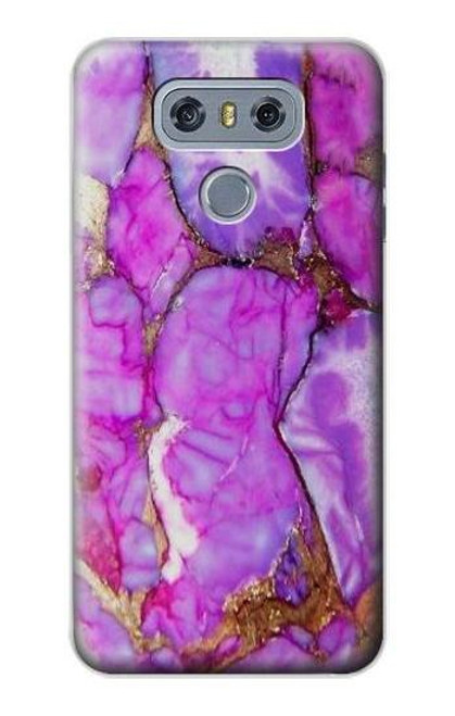 S2907 Purple Turquoise Stone Case For LG G6