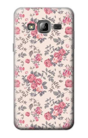 S3095 Vintage Rose Pattern Case For Samsung Galaxy J3 (2016)