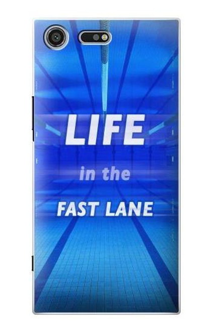 S3136 Life in the Fast Lane Swimming Pool Case For Sony Xperia XZ Premium