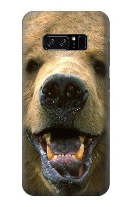 S0840 Grizzly Bear Face Case For Note 8 Samsung Galaxy Note8