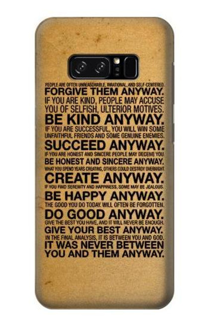 S2513 Mother Teresa Anyway Quotes Case For Note 8 Samsung Galaxy Note8