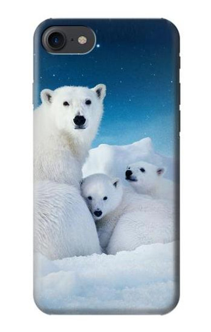 S0285 Polar Bear Family Arctic Case For iPhone 7, iPhone 8