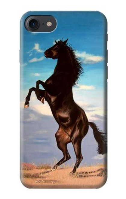 S0934 Wild Black Horse Case For iPhone 7, iPhone 8