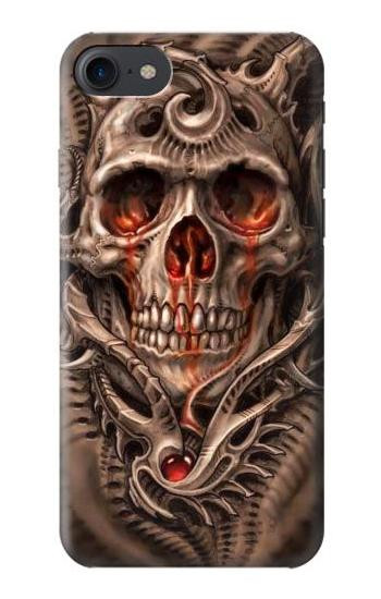 S1675 Skull Blood Tattoo Case For iPhone 7, iPhone 8