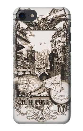 S1681 Steampunk Drawing Case For iPhone 7, iPhone 8