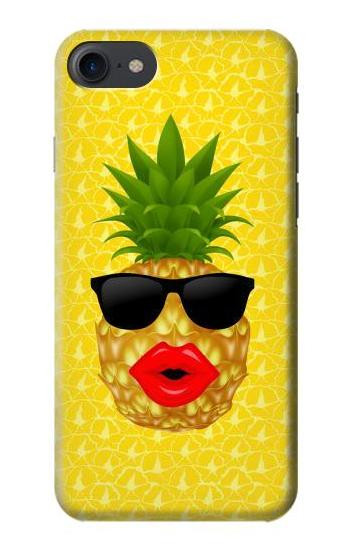 S2443 Funny Pineapple Sunglasses Kiss Case For iPhone 7, iPhone 8