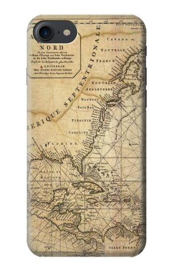 S2506 Exploration North America Map Case For iPhone 7, iPhone 8