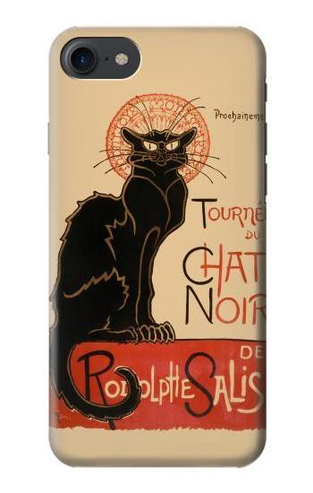 S2739 Chat Noir Black Cat Vintage Case For iPhone 7, iPhone 8