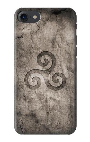 S2892 Triskele Symbol Stone Texture Case For iPhone 7, iPhone 8
