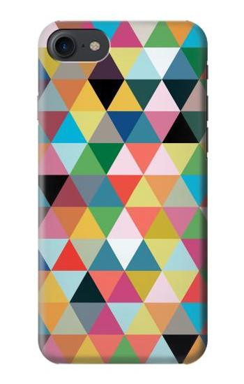 S3049 Triangles Vibrant Colors Case For iPhone 7, iPhone 8