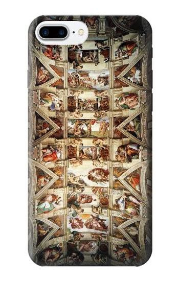 S0177 Michelangelo Chapel ceiling Case For iPhone 7 Plus, iPhone 8 Plus