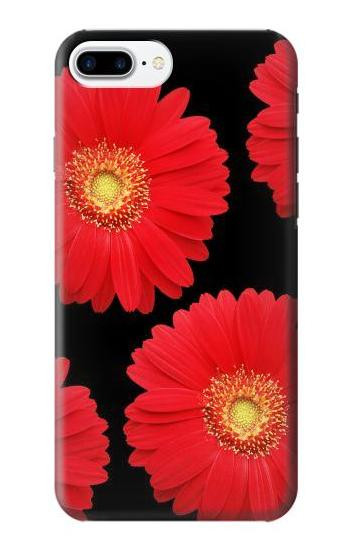 S2478 Red Daisy flower Case For iPhone 7 Plus, iPhone 8 Plus