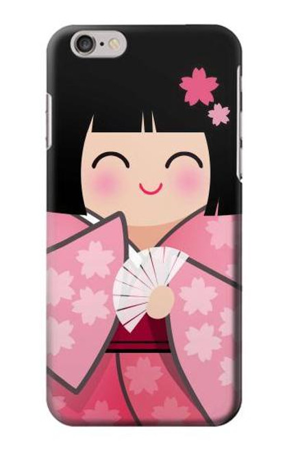 S3042 Japan Girl Hina Doll Kimono Sakura Case For iPhone 6 6S