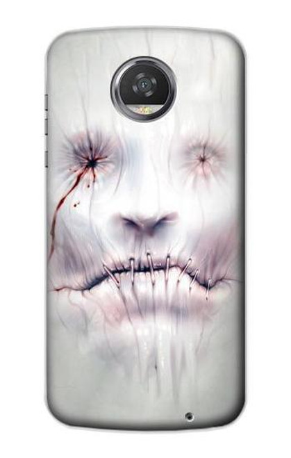 S0884 Horror Face Case For Motorola Moto Z2 Play, Z2 Force