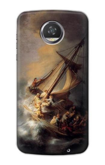 S1091 Rembrandt Christ in The Storm Case For Motorola Moto Z2 Play, Z2 Force