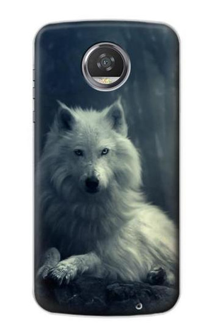 S1516 White Wolf Case For Motorola Moto Z2 Play, Z2 Force