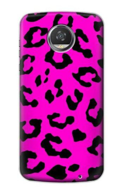 S1850 Pink Leopard Pattern Case For Motorola Moto Z2 Play, Z2 Force
