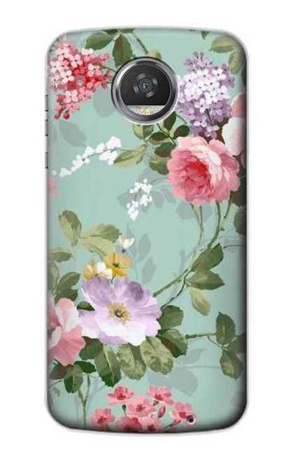 S2178 Flower Floral Art Painting Case For Motorola Moto Z2 Play, Z2 Force