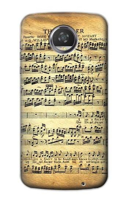 S2667 The Fowler Mozart Music Sheet Case For Motorola Moto Z2 Play, Z2 Force