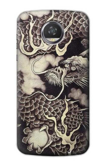 S2719 Japan Painting Dragon Case For Motorola Moto Z2 Play, Z2 Force