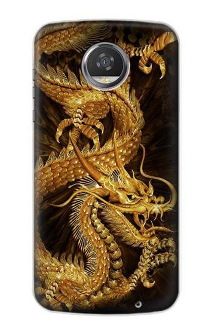 S2804 Chinese Gold Dragon Printed Case For Motorola Moto Z2 Play, Z2 Force