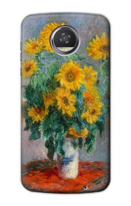 S2937 Claude Monet Bouquet of Sunflowers Case For Motorola Moto Z2 Play, Z2 Force