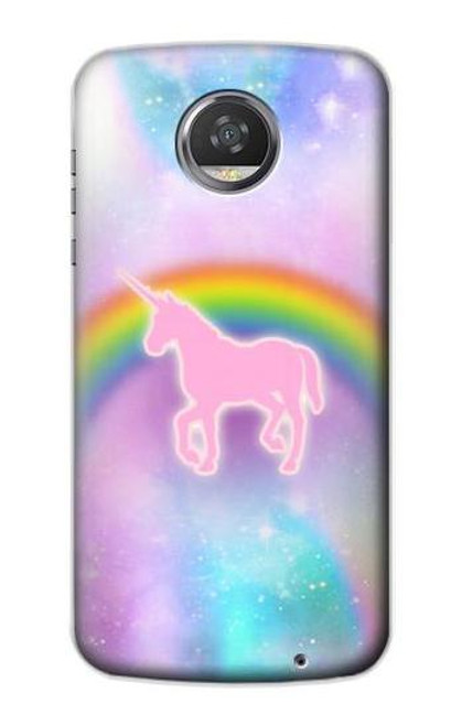 S3070 Rainbow Unicorn Pastel Sky Case For Motorola Moto Z2 Play, Z2 Force