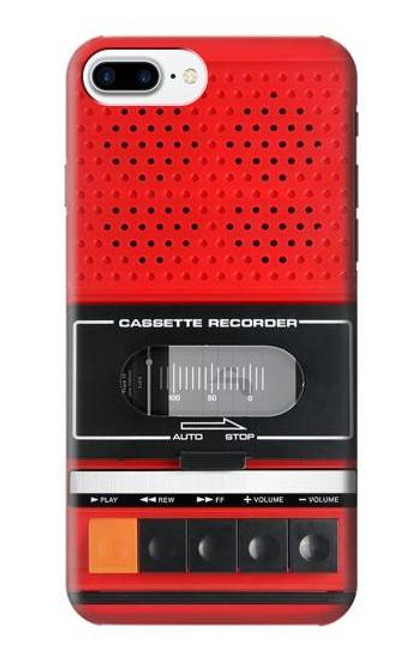 S3204 Red Cassette Recorder Graphic Case For iPhone 7 Plus, iPhone 8 Plus