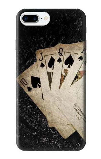 S3231 Vintage Royal Straight Flush Cards Case For iPhone 7 Plus, iPhone 8 Plus