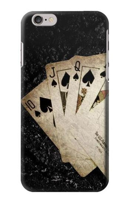 S3231 Vintage Royal Straight Flush Cards Case For iPhone 6 6S