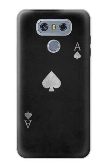 S3152 Black Ace of Spade Case For LG G6