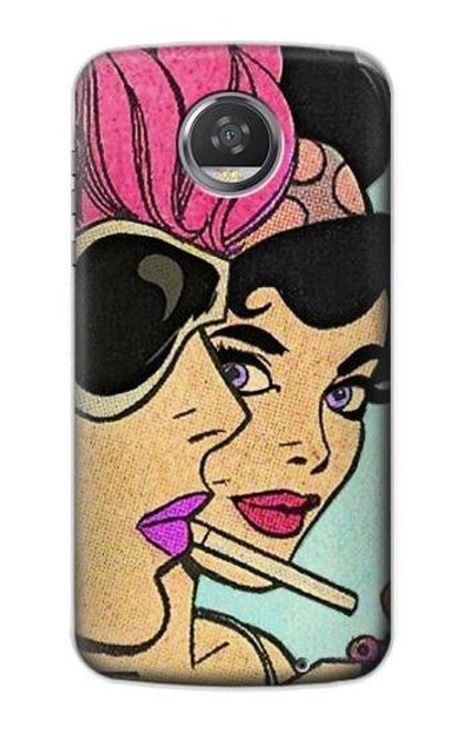 S3171 Girls Pop Art Case For Motorola Moto Z2 Play, Z2 Force