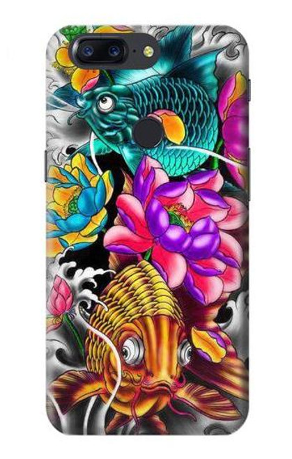 S1630 Fish Japanese Oriental Tattoo Case For OnePlus 5T