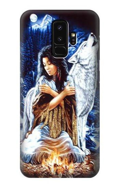 S0147 Grim Wolf Indian Girl Case For Samsung Galaxy S9 Plus