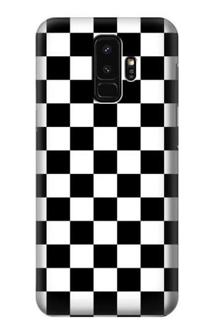 S1611 Black and White Check Chess Board Case For Samsung Galaxy S9 Plus