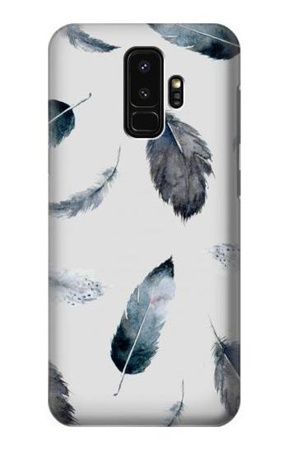 S3085 Feather Paint Pattern Case For Samsung Galaxy S9 Plus